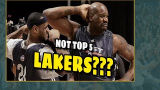 Neither Lebron James or Shaquille Oneal makes Worthys Top 5 Lakers List [upl. by Perl230]