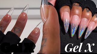 How To Do Gel X Nails At Home  Chrome  Ombré  Beginner Friendly Tutorial [upl. by Varden451]