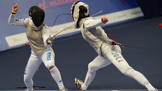 Paris World Cup Womens Foil Highlights PART 2 [upl. by Hamner855]