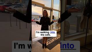 Im walking  the cafe  English Prepositions grammar english englishgrammar prepositions [upl. by Cheke527]