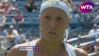 Serena Williams vs Lucie Hradecka  2011 Cincinnati R1 Highlights [upl. by Alamaj]