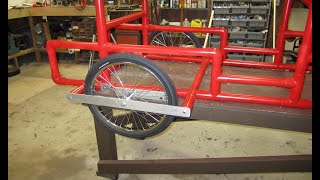 Part 11 of 29  PVC 4Wheel Cycle  Install the Rear Brackets and Wheels [upl. by Etteve731]