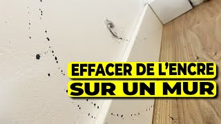 Nettoyer de lencre sur un mur sans repeindre [upl. by Navis]