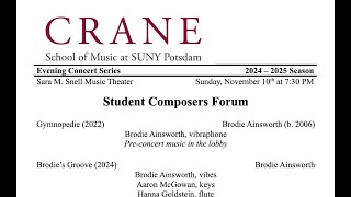 Student Composers Forum [upl. by Eednil]