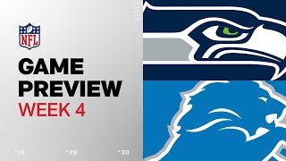 Seattle Seahawks vs Detroit Lions  2024 Week 4 Game Preview [upl. by Arretnahs]