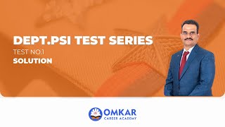 DEPT PSI TEST SERIES l TEST NO 1 l EXPLAINATION deptpsi departmentalpsi dpsi santoshpawarsir [upl. by Yevoc288]