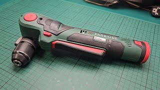 Parkside 12V Cordless Angle Drill PWBSA 12 A1 from Lidl or Kaufland  unboxing review and test [upl. by Eenwat]