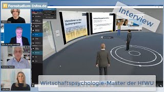 Neues zu den virtuellen WirtschaftspsychologieMastern an der HfWU  INTERVIEW [upl. by Yasdnyl891]