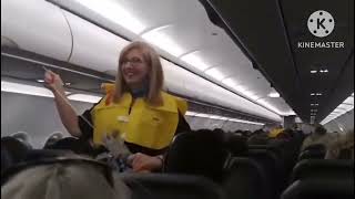 Pilots Hilarious Safety Briefing Captures Passengers Attention [upl. by Burnard]