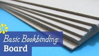 Bookbinding Cover Board [upl. by Amimej714]