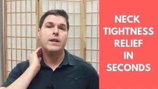 How to Get Rid of Neck Tightness and Muscle Spasms in Seconds [upl. by Cherianne]