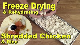 Freeze Drying and Rehydrating Cooked Shredded Chicken [upl. by Acino551]