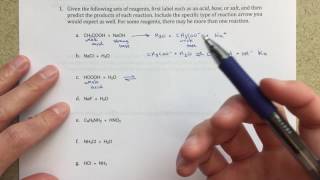 Predicting Products of AcidBase Reactions [upl. by Madden]