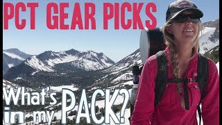 PCT 2017 Gear Picks Whats in My Pack Sierra Nevada [upl. by Rogers858]