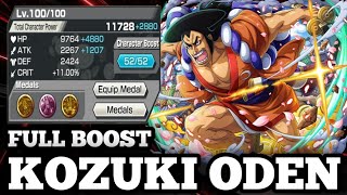 KOZUKI ODEN FULL BOOST  ONE PIECE BOUNTY RUSH  OPBR [upl. by Ralph737]