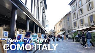 COMO ITALY 🇮🇹 WALKING TOUR NOVEMBER 2024 COMO CITY CENTER IN 4K [upl. by Sampson]