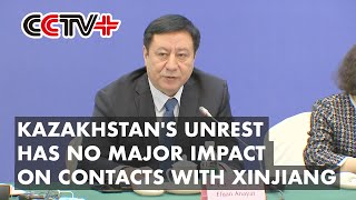 Kazakhstans Unrest Has No Major Impact on Contacts with Xinjiang Spokesman [upl. by Aloin]