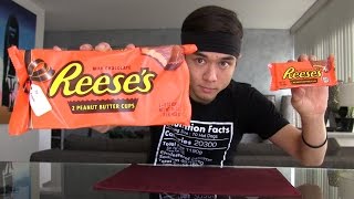 Giant Reeses PB Cups 2280 calories [upl. by Jolenta]