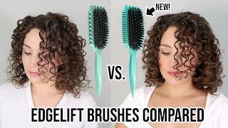 Bounce Curl New Volume EdgeLift Brush vs Original Define EdgeLift Brush Compared [upl. by Olivette]