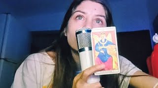 ASMR ARGENTINA✨ CHARLANDO UN POCO INAUDIBLE Y SEMI INAUDIBLE MOSTRANDO MIS CARTAS DEL TAROT❤️✨💤 [upl. by Ameehs]