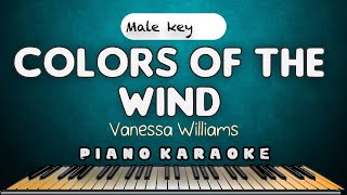 COLORS OF THE WIND  Vanessa Williams  MALE KEY HQ PIANO KARAOKE VERSION [upl. by Frulla]