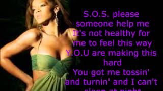 Rihanna  SOS With Lyrics [upl. by Earas]