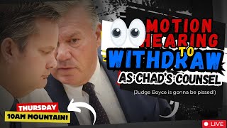 EXPERIENCE💥JUDGE BOYCE VS JOHN PRIOR CHAD DAYBELL’S ATTORNEY QUITTING ON EVE OF DP TRIAL [upl. by Kwarteng]