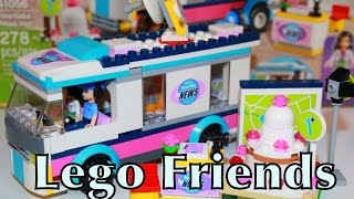 Lego Friends Heartlake News Van Emma Toy Review [upl. by Chaney]