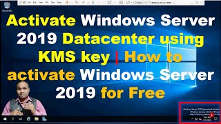 Activate Windows Server 2019 Datacenter using KMS key  How to activate Windows Server 2019 for Free [upl. by Nannaihr833]