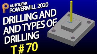 Powermill drilling and its types  delcam tutorial  powermill software training [upl. by Eward]