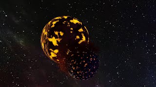 Large Asteroid Impact Simulation [upl. by Ididn941]