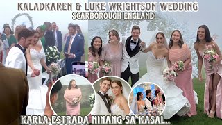 Kaladkaren amp Luke Wrightson Wedding in England 💍 ninang sa kasalan nila si Karla Estrada [upl. by Nessnaj]