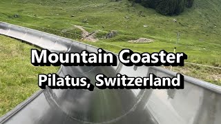 Mountain Coaster  Toboggan Run Pilatus Luzern Switzerland [upl. by Adnuahsar]