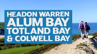 Headon Warren Alum Bay Totland Bay and Colwell Bay  Isle of Wight [upl. by Heall284]