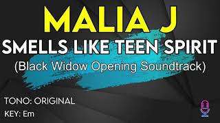 Malia J  Smells Like Teen Spirit  Karaoke Instrumental [upl. by Payton]