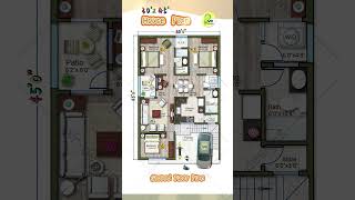 30’× 45’ House Plan with Car Parking 30 by 45 Home Plan 3045 House Design East Facing 3BHK Home [upl. by Lempres]