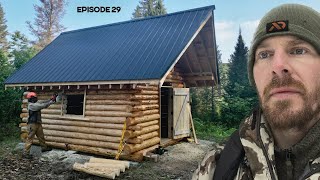 Log Cabin Build on OffGrid Homestead EP29 [upl. by Aneladgam]