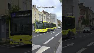 Passage dun Mercedes Citaro hyb en gare de Périgueux cétait la journée patrimoine 😁 [upl. by Esiahc987]