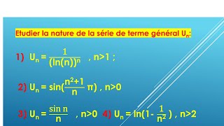 Exercice corrigé sur les séries à termes quelconques [upl. by Demodena832]