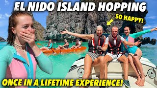 British Parents React to Filipino Island Hopping Paradise in El Nido Best Day Ever [upl. by Oicor]