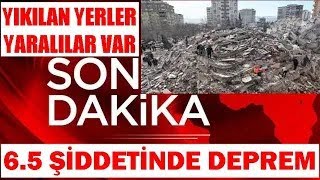 DEPREM ÇOK ŞİDDETLİ DEPREM OLDU MAALESEF ÇOK SAYIDA SON DAKİKA [upl. by Chubb]