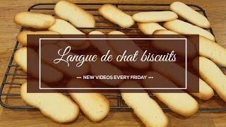 How to make the best biscuitLangue de chat the Cats tongue biscuit [upl. by Sjoberg237]