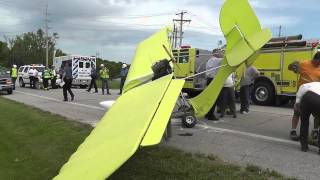 Ultralight Aircraft Crash Landing [upl. by Naveb]