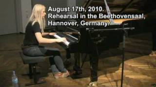 Valentina Lisitsa  Hannover rehearsals  Chopin Etude Op10 No1 C Major [upl. by Nylra]