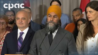 Jagmeet Singh faces the press after ending LiberalNDP confidence deal – September 5 2024 [upl. by Lalo831]