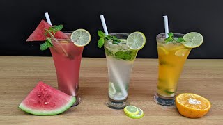 Mojito  Watermelon  Orange Mojito  Virgin Mojito  Mocktail Recipes [upl. by Kynan]