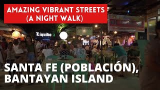 A Night Walk  Población Santa Fe Bantayan Island Cebu Philippines [upl. by Aysan669]