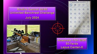 Rimfire Central 2550 yard Benchrest Unlimited Anschutz 1761 Round 2 [upl. by Adnilym685]