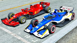 Ferrari F1 2020 vs IndyCar 2020 at Spa [upl. by Cohby]