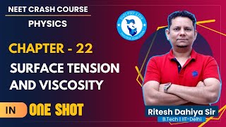 Physics Chapter 22 Surface Tension and Viscosity  One Shot  NEET Physics Crash Course  NEET 2024 [upl. by Aydidey]